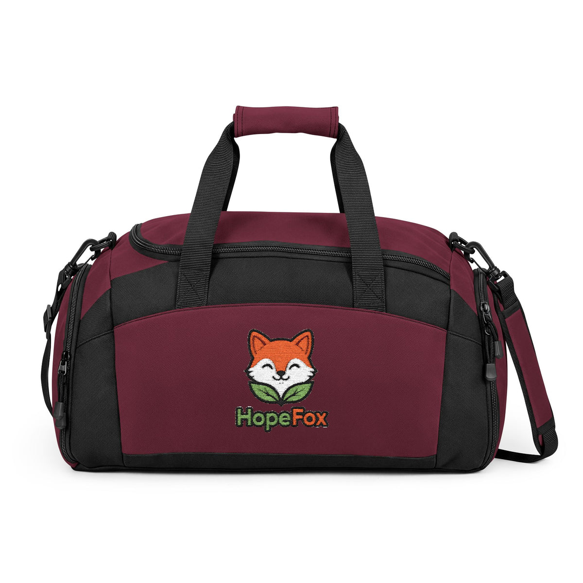 Embroidered HopeFox Gym Bag - Compact Duffle for Workouts & Travel