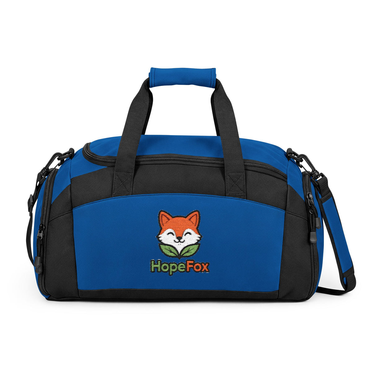 Embroidered HopeFox Gym Bag - Compact Duffle for Workouts & Travel
