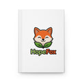 HopeFox Hardcover Journal — "Kinder. Stronger. Together." Motivational Notebook with QR Code Design