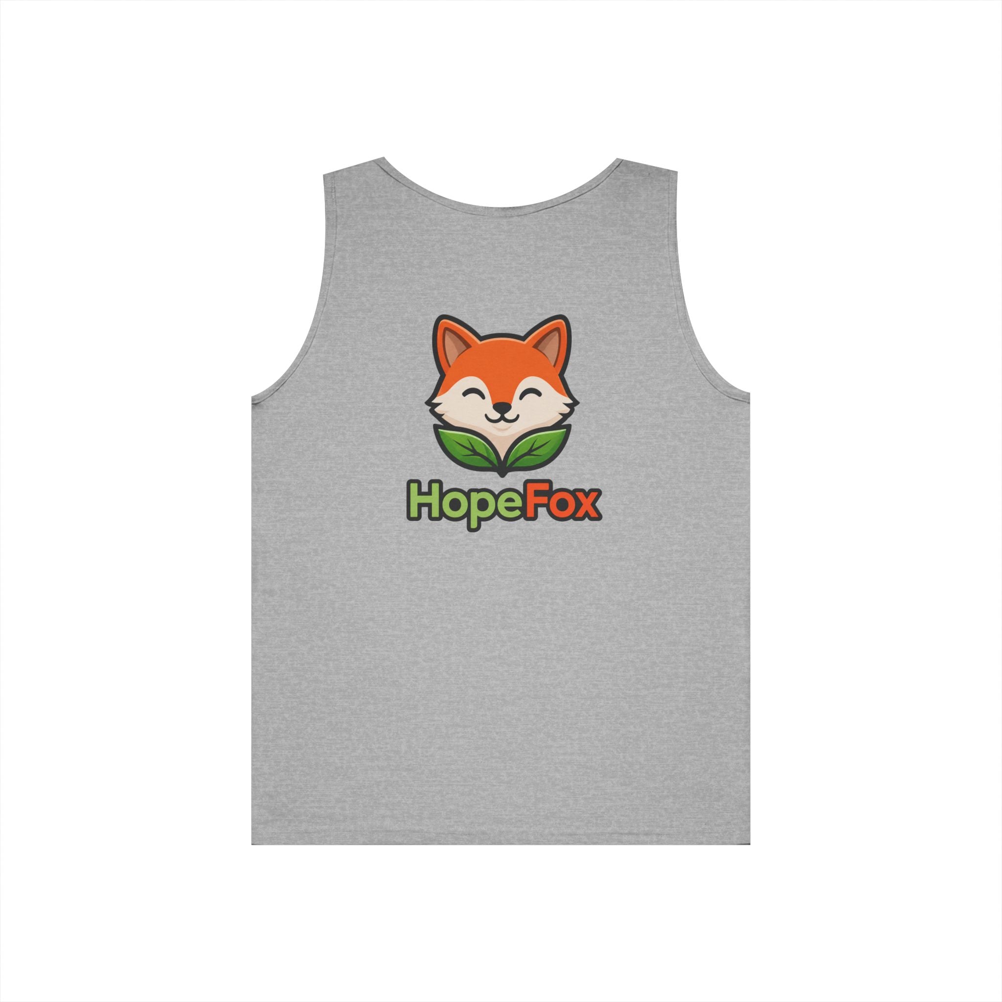 HopeFox Fox Logo Cotton Tank Top — Cute Eco-Friendly Graphic Tank