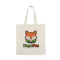 HopeFox Canvas Tote Bag — Cute Eco-Friendly Fox Shopper