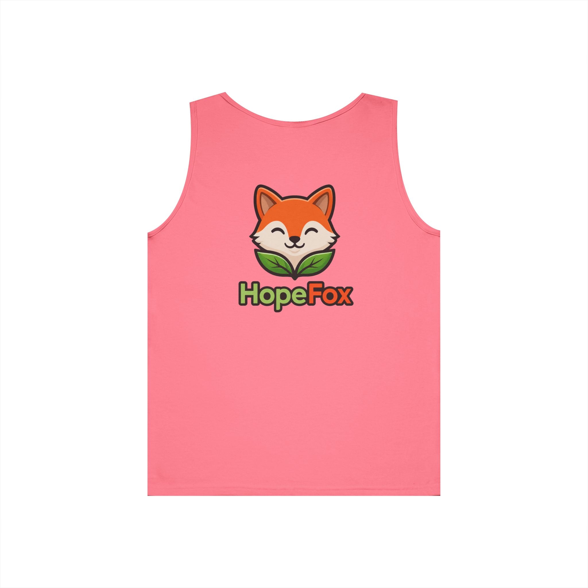 HopeFox Fox Logo Cotton Tank Top — Cute Eco-Friendly Graphic Tank