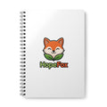 HopeFox A5 Spiral Notebook — Cute Fox Logo Lined Journal for Notes & School