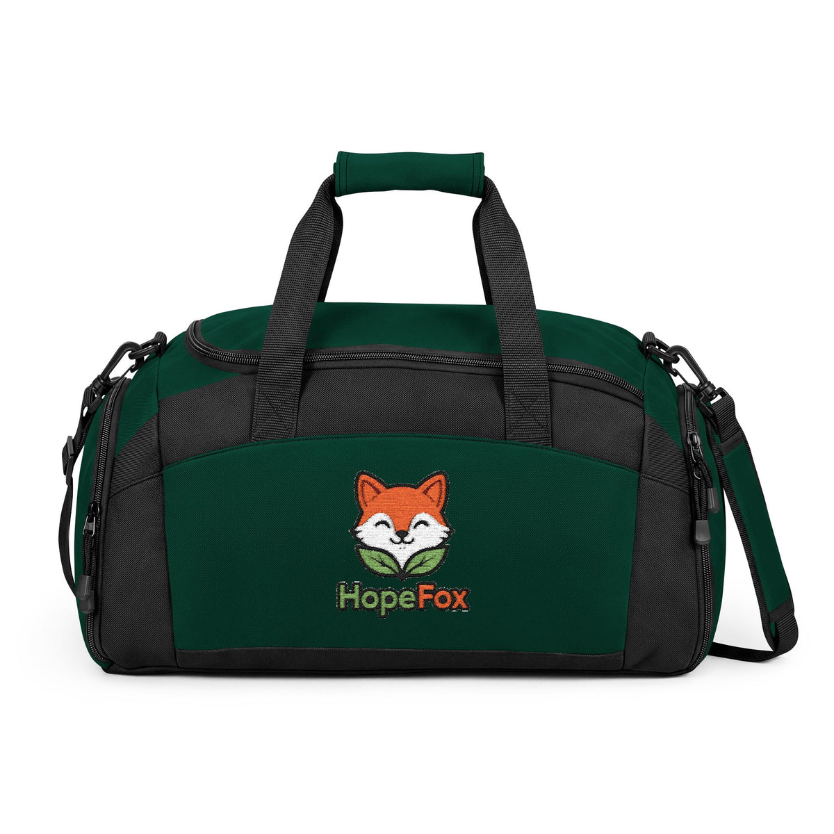 Embroidered HopeFox Gym Bag - Compact Duffle for Workouts & Travel