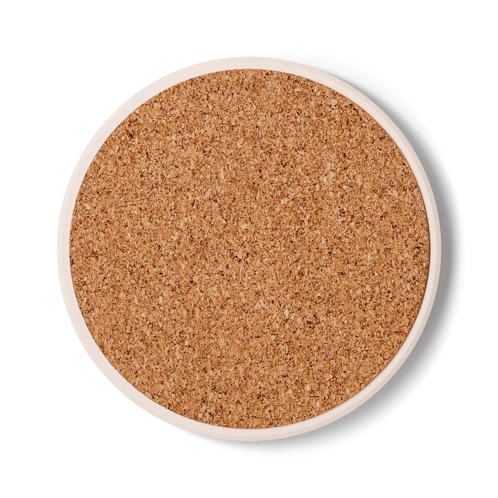 HopeFox Ceramic Coaster — Cute Fox Logo Drink Coaster