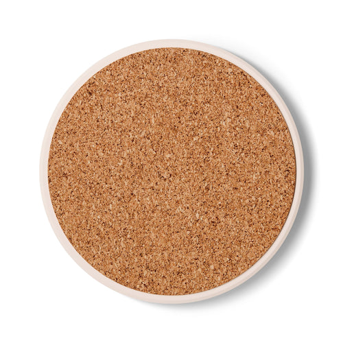 HopeFox Ceramic Coaster — Cute Fox Logo Drink Coaster