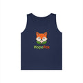 HopeFox Fox Logo Cotton Tank Top — Cute Eco-Friendly Graphic Tank