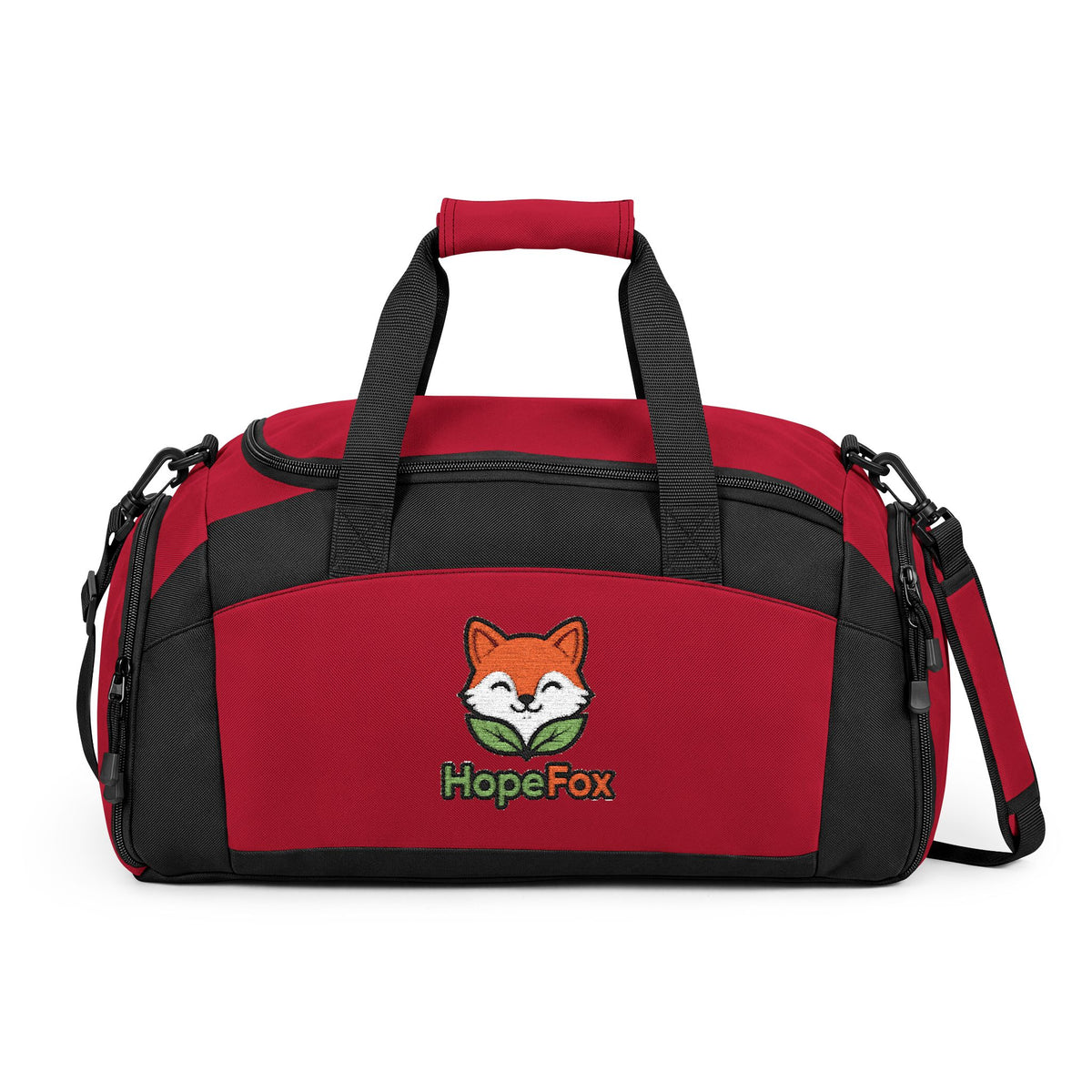 Embroidered HopeFox Gym Bag - Compact Duffle for Workouts & Travel