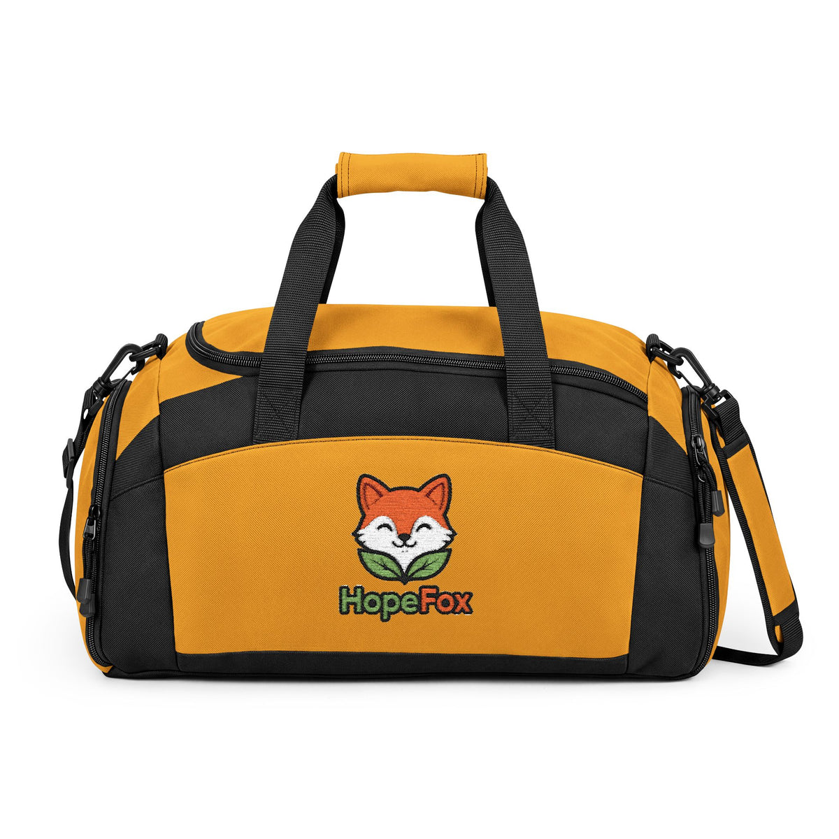 Embroidered HopeFox Gym Bag - Compact Duffle for Workouts & Travel