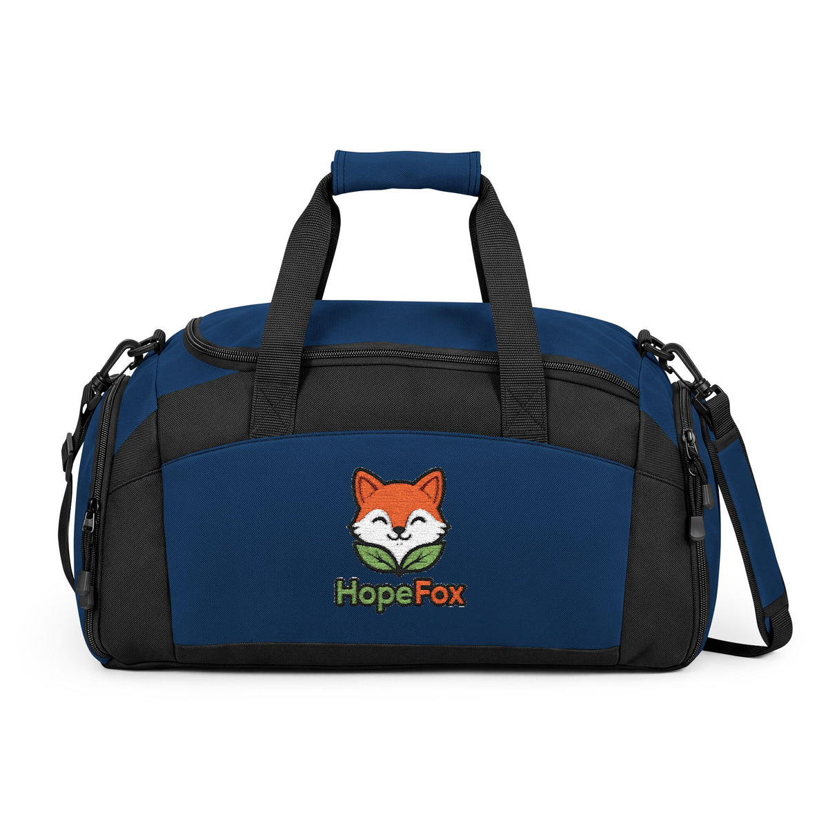 Embroidered HopeFox Gym Bag - Compact Duffle for Workouts & Travel